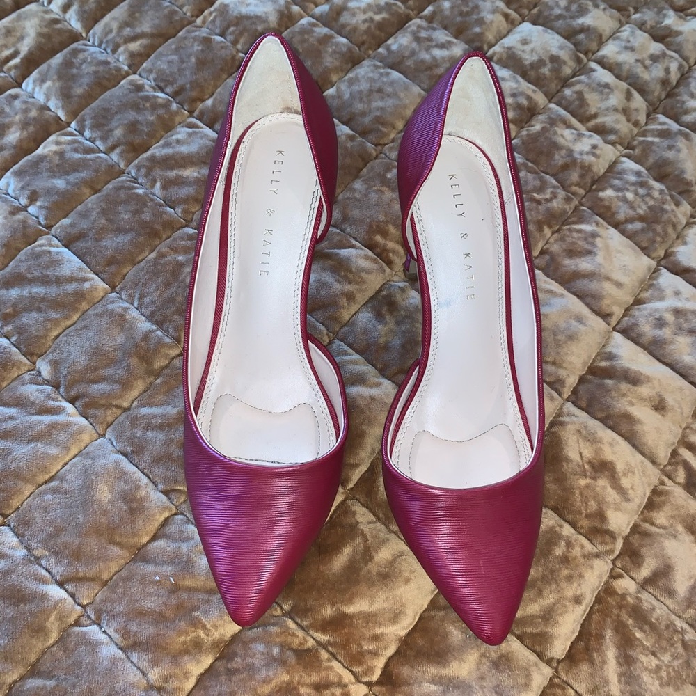 Kelly & Katie faux leather Driella heel